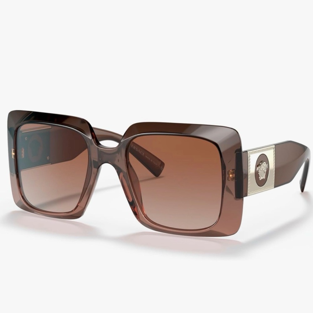 Versace 4405 Brown Square Gradient Sunglasses - image 1